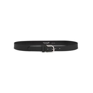 MARTINA MORI Black Made In Italy Leather Belt